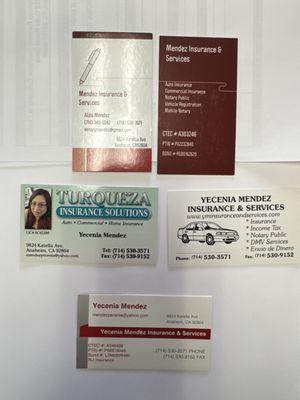 Yecenia Méndez / Insurace Agent /Notary Public & Aldo Mendez / Notary public/ Income tax service at Turqueza Insurace Services same location