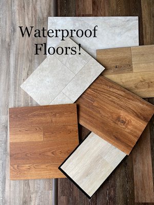 Are you team "Wood-look" or "Tile-look"?  
We have the Waterproof flooring you want!