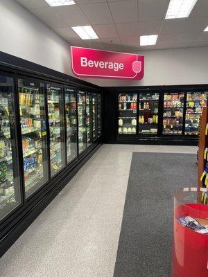 Refrigerated section in the store