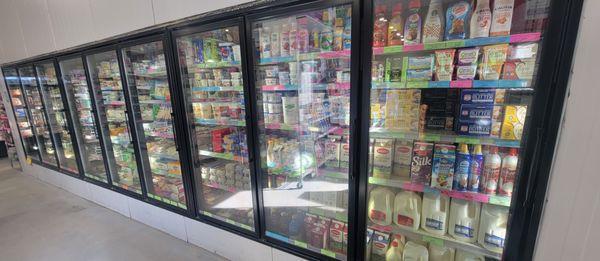 dairy and a variety of refrigerated goods