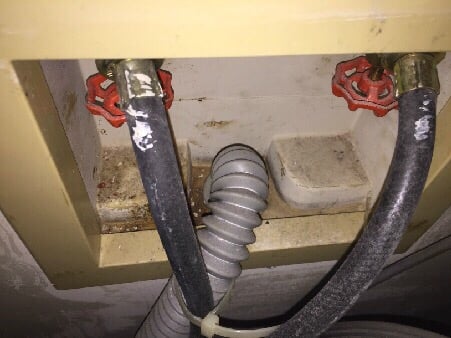 Homeowner tip: Change those hoses to metal flex to help prevent hose failure!