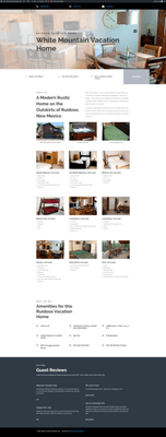 White Mountain Vacation Home website