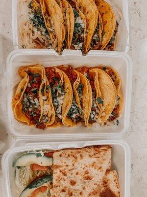 Tacos & quesadilla