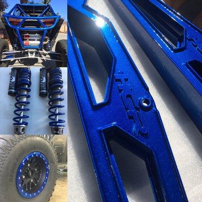 Custom Polaris RZR XP1000 powder coat Polar Ice Blue.