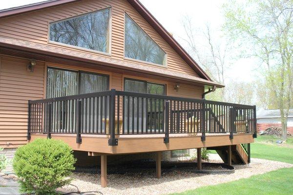 Decking and custom rails.