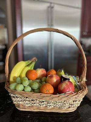 A fruit basket for the holidays