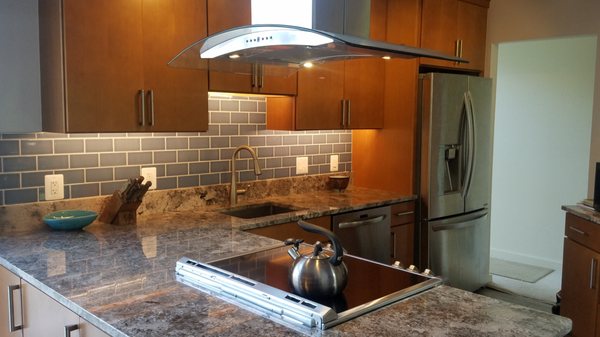 Neill: View of kitchen from inside new kitchen door.