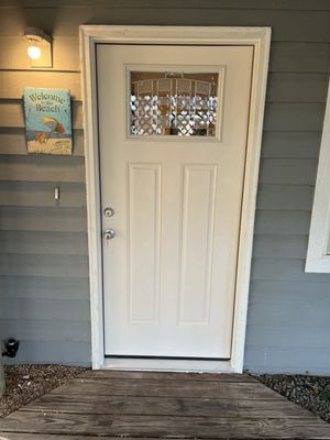 New front door installed