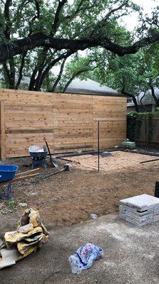 Fence Installation / Paver Installation / New Grass