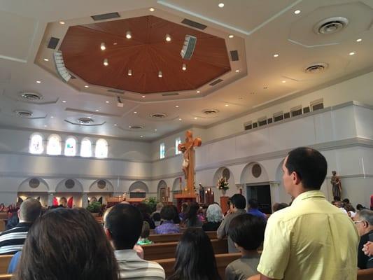 before 11am mass.