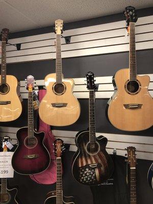 Electric and Acoustic Guitars