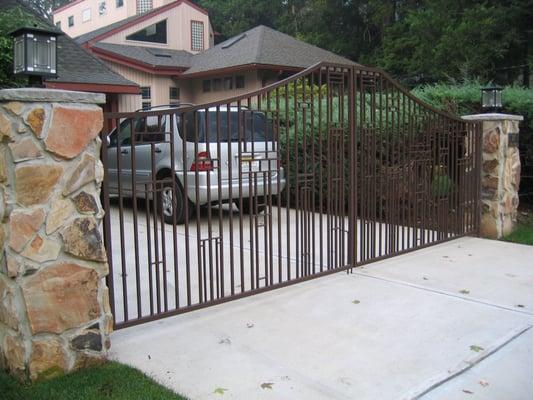 custom gates for FLW style home by Len LB Welding