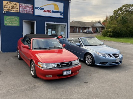 We repair all makes but we also have specialty knowledge of Saab and Volvo.