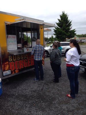 Lunch time always a line. Locals and townies alike. Heather, Celia and Mo are rock stars