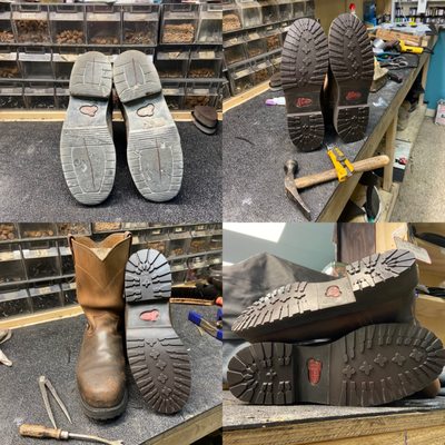 Westlake shoe repair Lug half soles