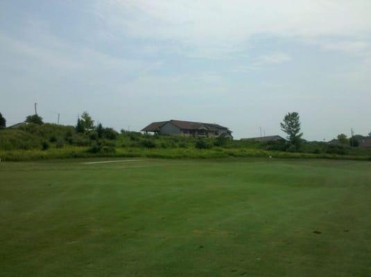 Backsiide of club house from 7 hole fairway