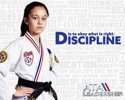 Discipline is one of the important values gained at ATA Martial Arts.