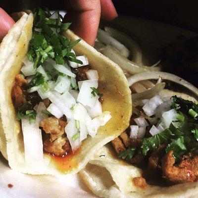 Tacos de chicharrón