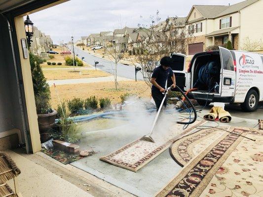 Rug steam cleaning. 678-761-5375