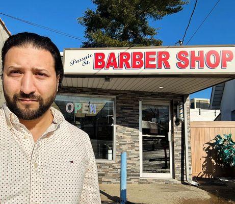 Raheem the manager at passaic st barber shop