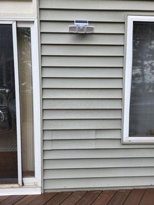 After (right side) - siding replacement done