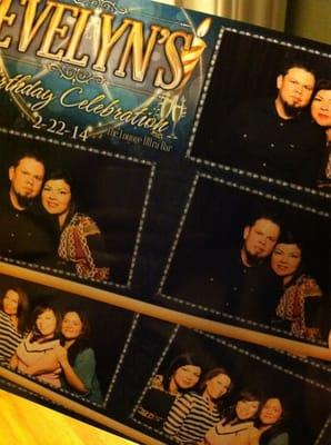 We don't know Evelyn, but I do want to thank her for free photo booth... It was fun :) Happy Bday Evelyn!!!!