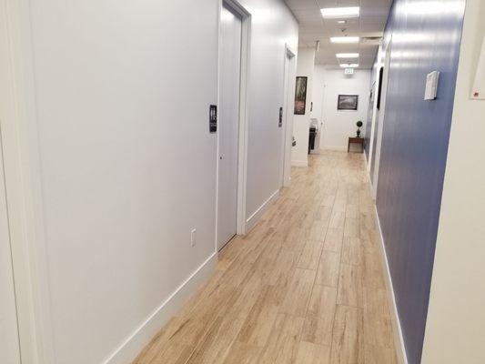 Hallway between offices