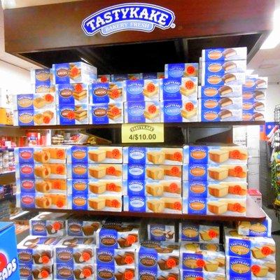 Lots of yummy Tastykake choices