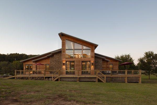 The lodge at the winery