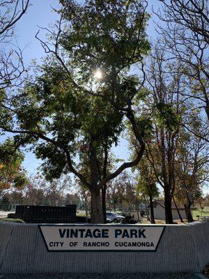 Vintage Park sign