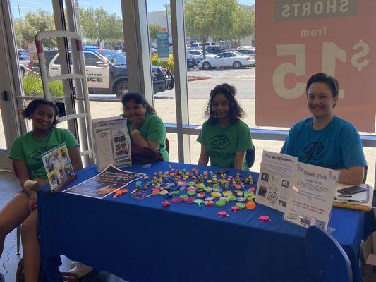 Old Navy child safety day- our Torch Club shared with the community how safety is #1 at our Club!