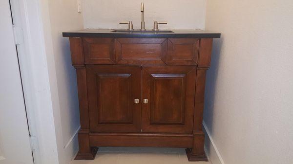 Custom powder room vanity!