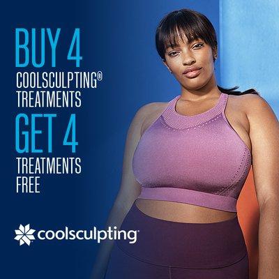 CoolSculpting. Buy 4 treatments, get 4 treatments.