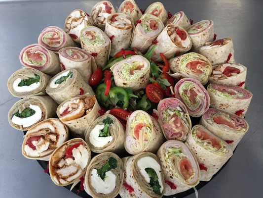 assorted wraps platter