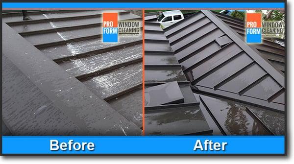 Roof cleaning - tile roof, metal roof, soft wash