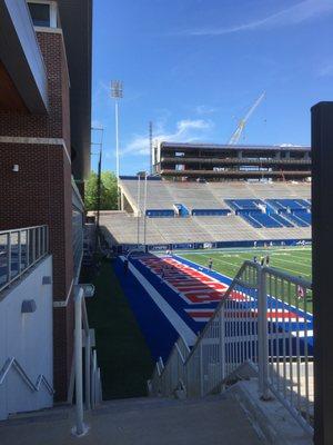 4/1/17. Saturday. Stadium undergoing expansion, upgrades, and renovations!