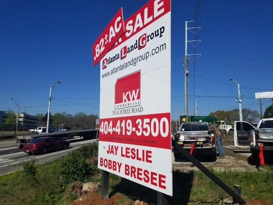 Pin corner of Howell Mill Rd and I-85 
 Over 200,000 cars per day see this property