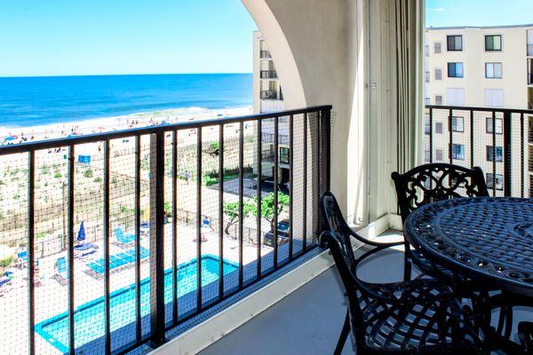 Enjoy your private balcony overlooking the ocean!