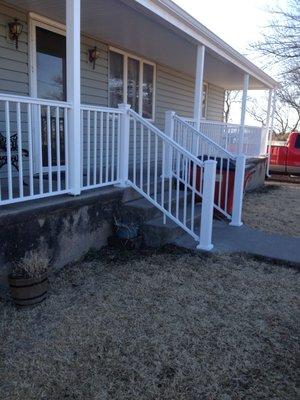 Insulated vinyl siding and aluminum railing