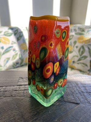 Small glass vase