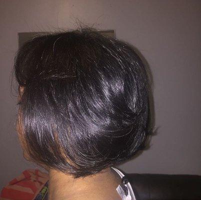 Silk Press on Natural Hair