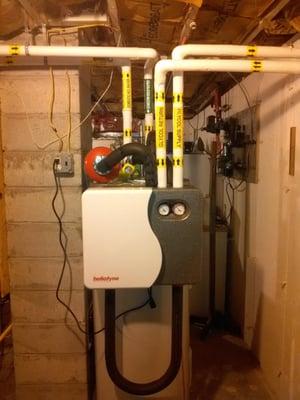 Another example of what the system looks like in your basement. A nice neat package!