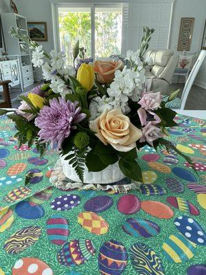 Dining room table for Easter