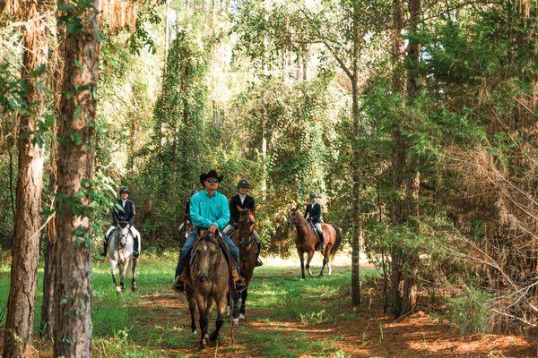 Trail ride in the Goethe State Forest!