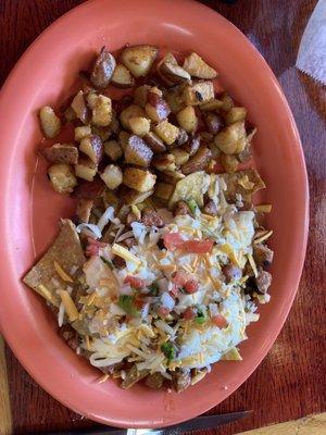 Chilaquiles con Chorizo