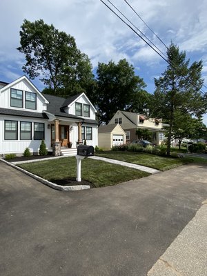 Complete new front landscape