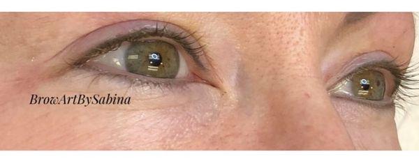 Permanent makeup by our aesthetician Sabina