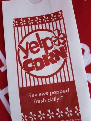 Check in on your Yelp app for free popcorn!