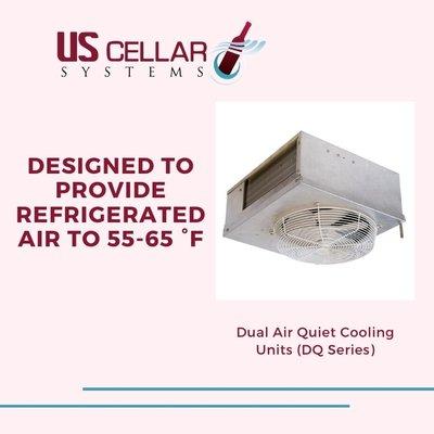 Wine Cellar Refrigeration Systems Dual Air Quiet Cooling Units (DQ Series)