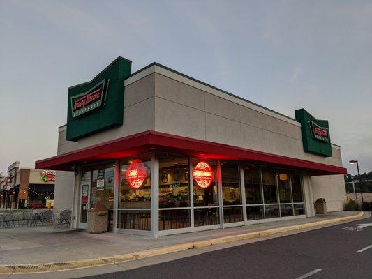 Early morning visit to Krispy Kreme, we were the only customers in the place.